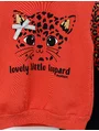 Compleu vatuit Lovely Leopard rosu-pal 2