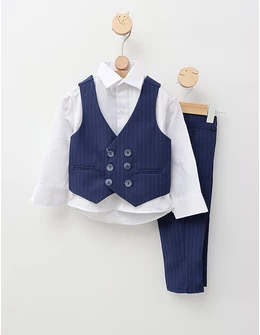 Costum 3 piese premium Winston, albastru