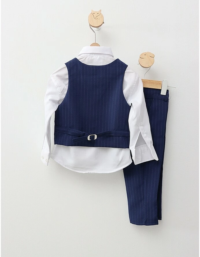Costum 3 piese premium Winston, albastru picture - 4