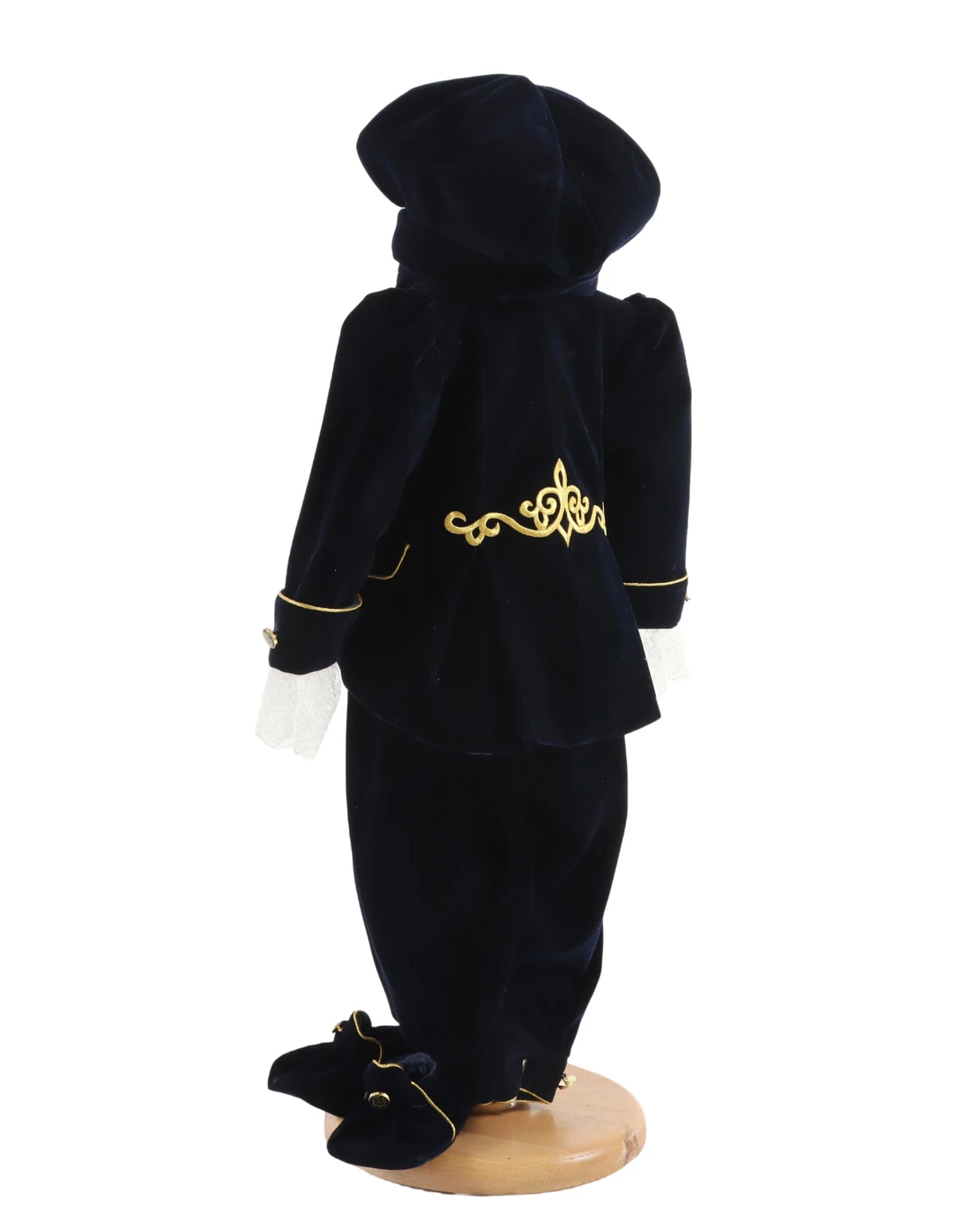 Costum botez catifea MUSCHETAR bleumarin inchis