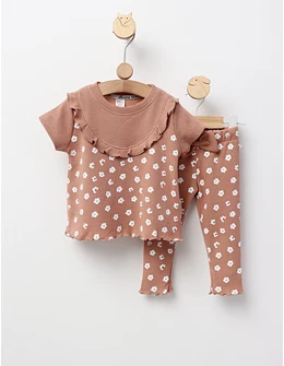 Costum de vara, Tricou+Pantalon, bej