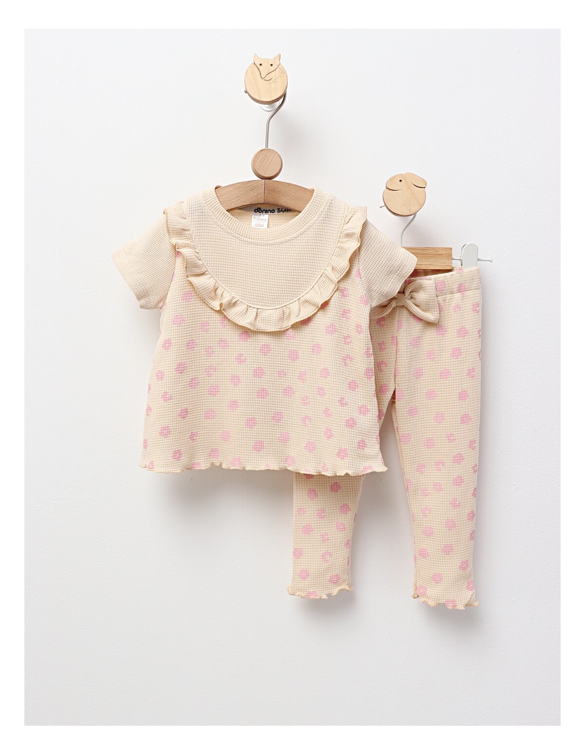 Costum de vara, Tricou+Pantalon, crem