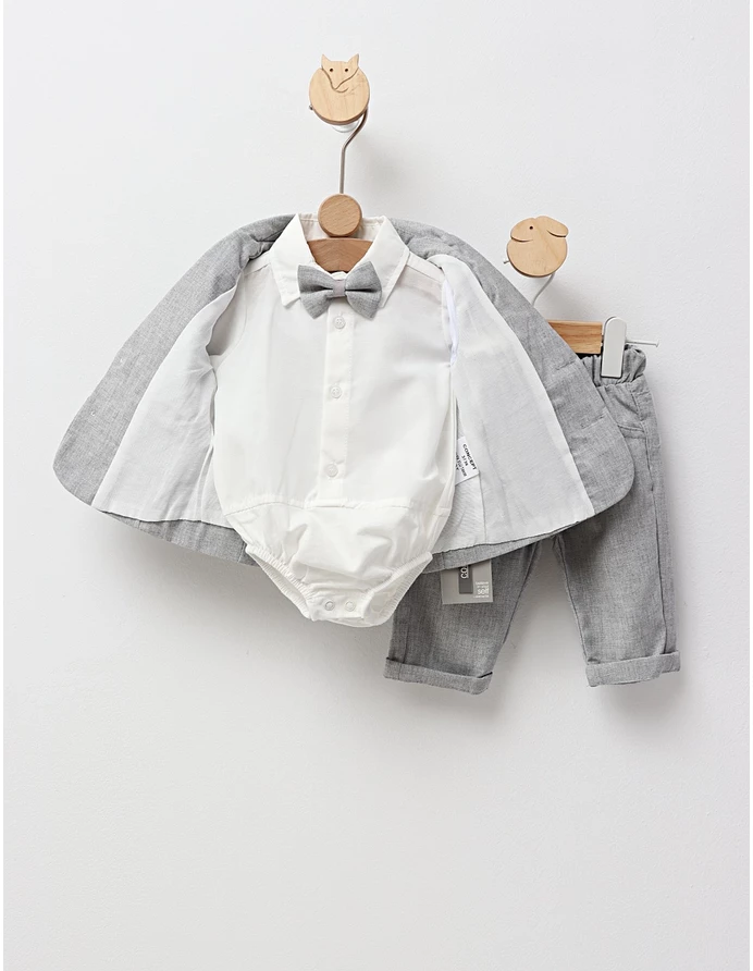 Costum elegant David gri picture - 5