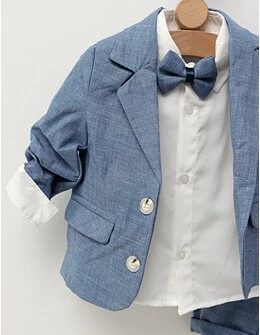 Costum elegant Henric albastru