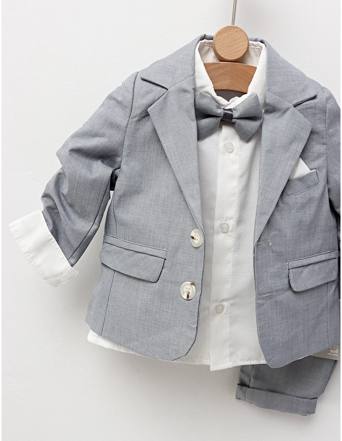 Costum elegant Henric albastru deschis picture - 3