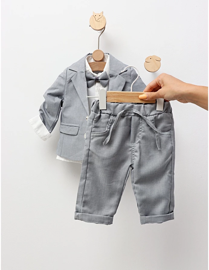 Costum elegant Henric albastru deschis picture - 4