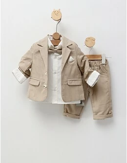 Costum elegant Henric crem