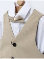 Costum elgant 4 piese EliteClass crem picture - 3