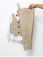 Costum elgant 4 piese EliteClass crem picture - 8