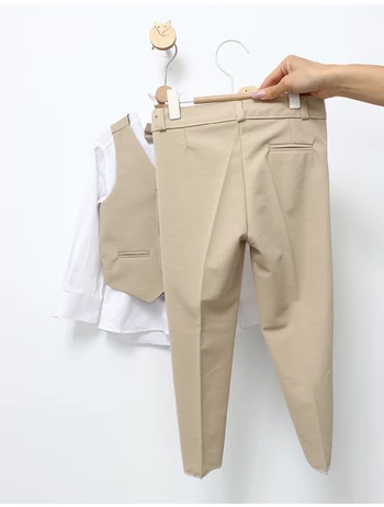 Costum elgant 4 piese EliteClass crem picture - 11
