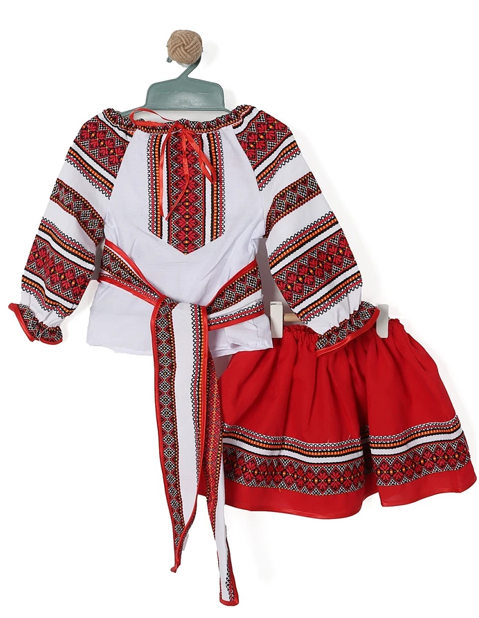 Costum national DANA alb-rosu picture - 7