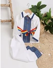 Costum popular baieti 3 piese albastru M1 picture - 3