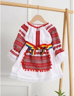 Costum popular fetite 3 piese
