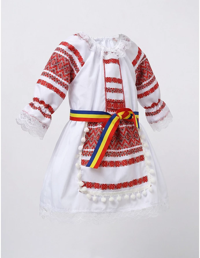 Costum popular fetite Ioana 3 piese picture - 2