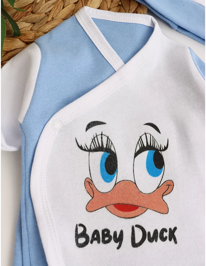 Costumas 3 piese Baby Duck albastru picture - 3