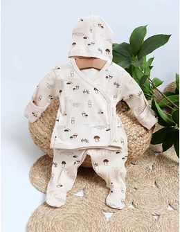 Costumas 3 piese Ciupercute model crem