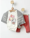 Costumas 3 piese Hello Baby Elefant gri picture - 3
