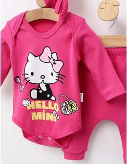 Costumas 3 piese, Hello Mini Kitty, ciclam