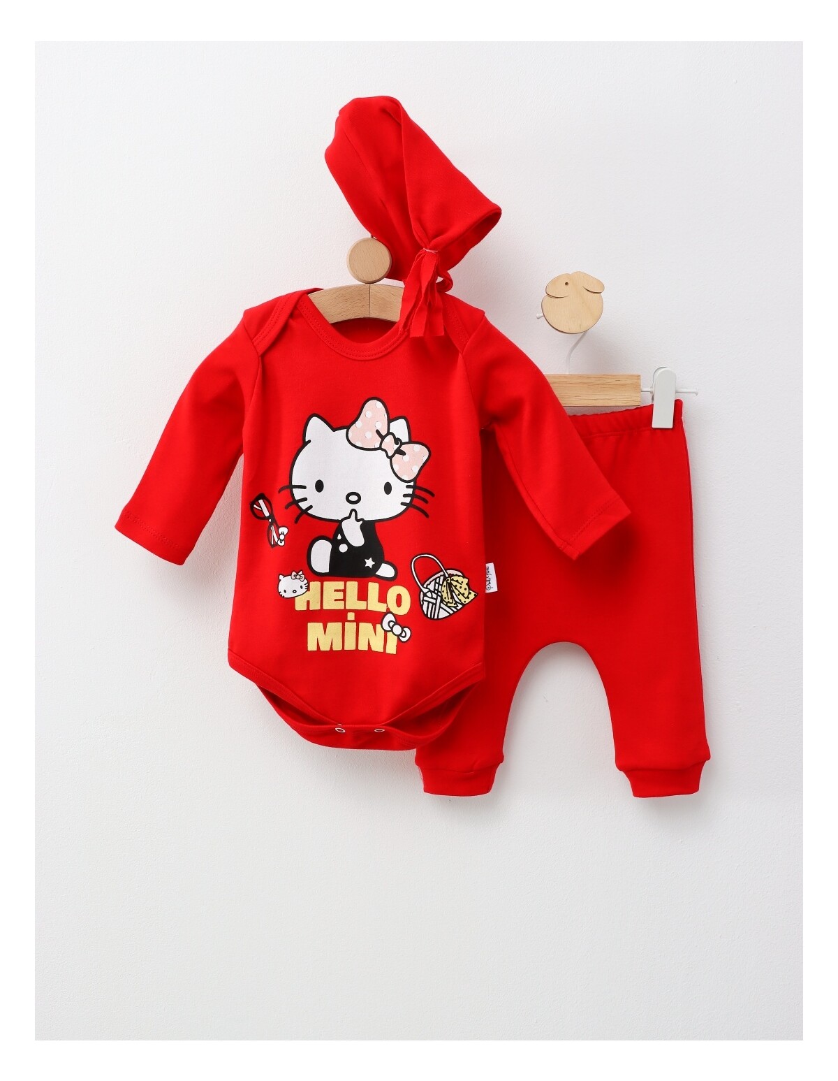 Costumas 3 piese, Hello Mini Kitty, rosu