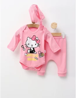 Costumas 3 piese, Hello Mini Kitty, roz