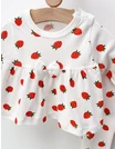 Costumas 3 piese, imprimat capsunele, alb picture - 2