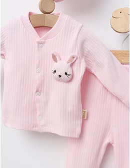 Costumas 3 piese Nana Rabbit roz