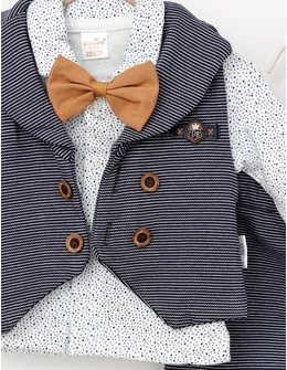Costumas 4 piese Elegantel bleumarin 2