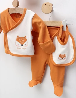 Costumas 4 piese Forest Ranger, portocaliu