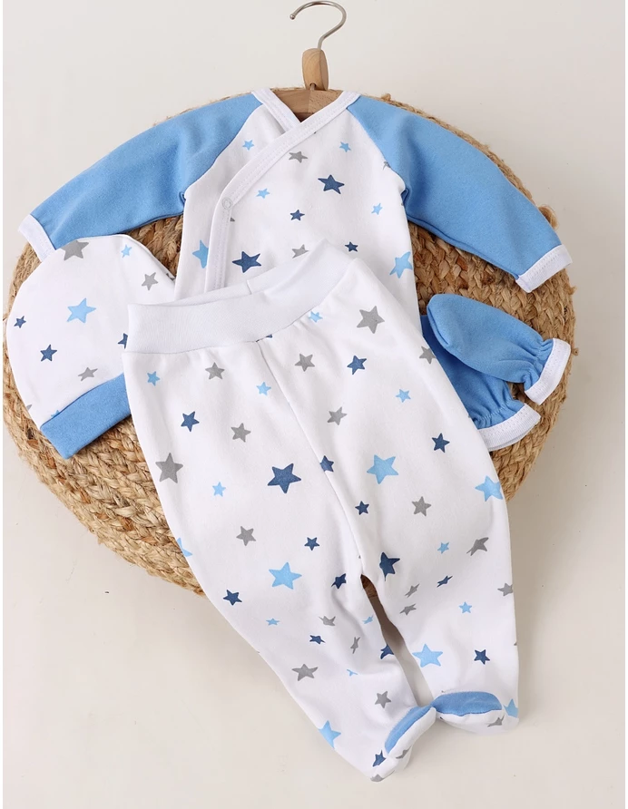 Costumas 4 piese, Stelute cu albastru picture - 3