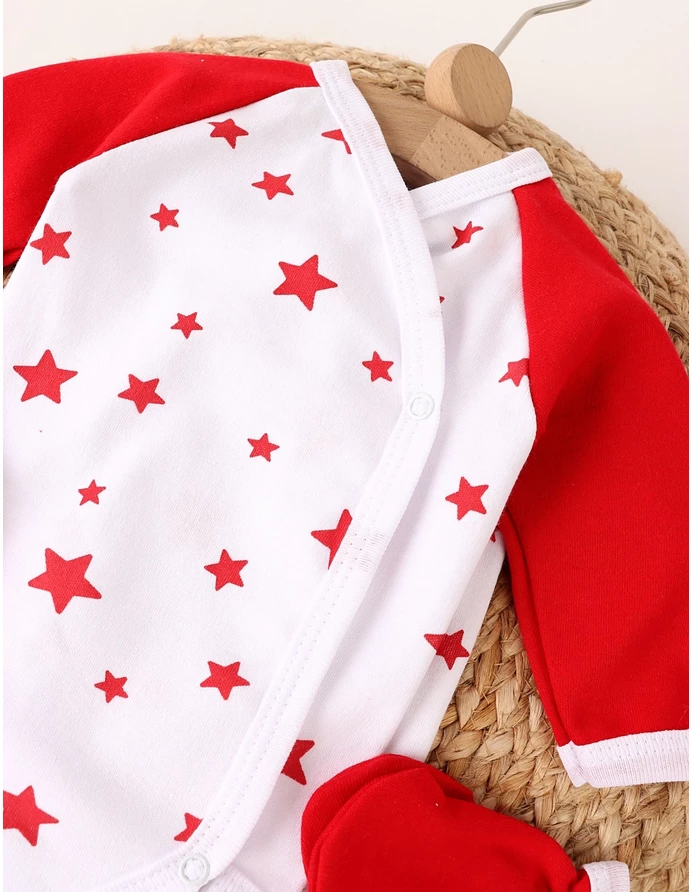 Costumas 4 piese, Stelute cu rosu picture - 3