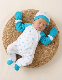 Costumas 4 piese, Stelute cu turcoaz