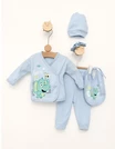Costumas 5 piese Elefantelul Teddy blue 1