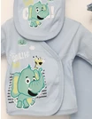 Costumas 5 piese Elefantelul Teddy blue 2
