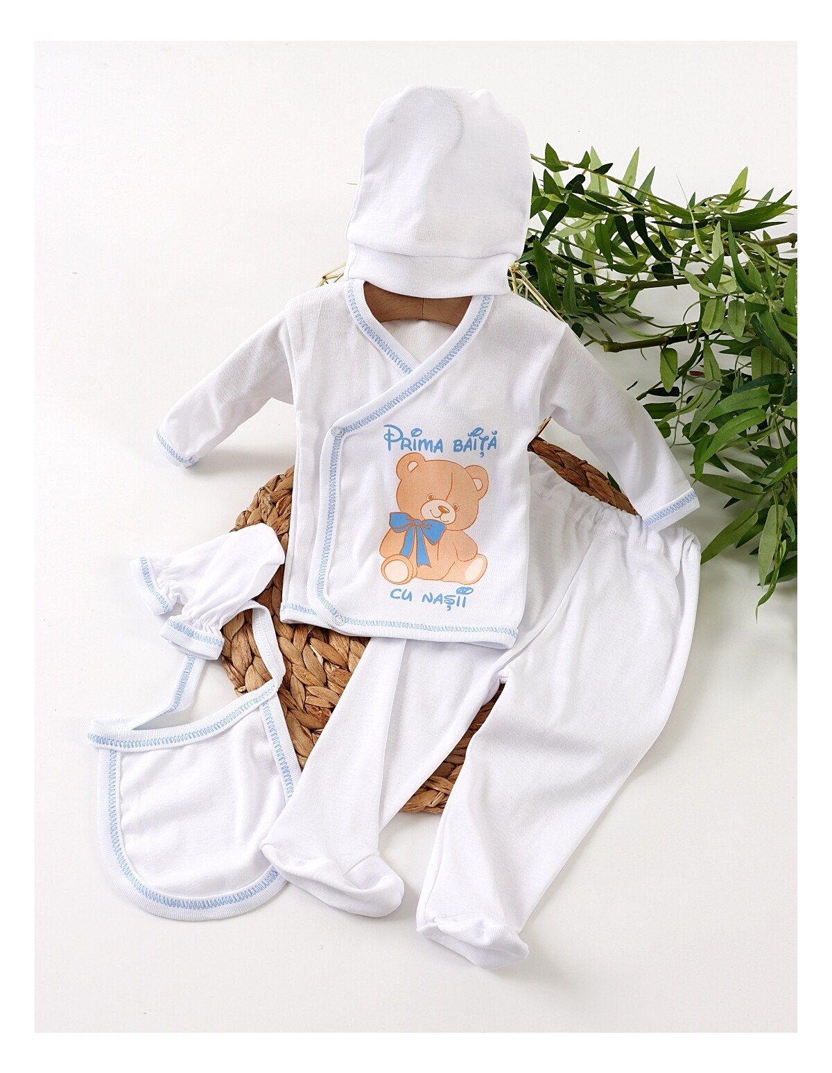 Costumas 5 piese Urs-Prima Baita cu Nasii-Bleu