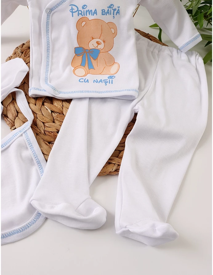 Costumas 5 piese Urs-Prima Baita cu Nasii-Bleu picture - 3