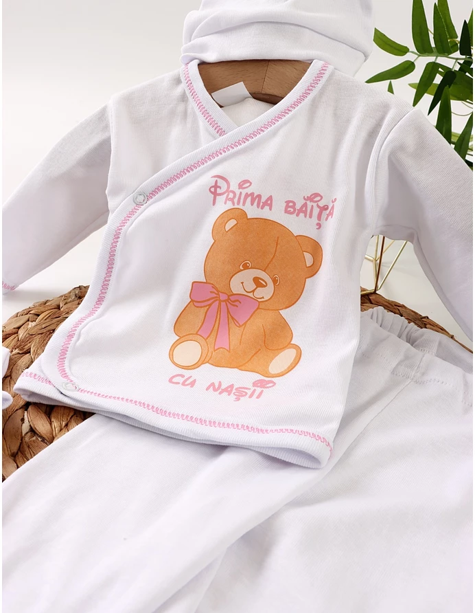 Costumas 5 piese Urs-Prima Baita cu Nasii-Roz picture - 2