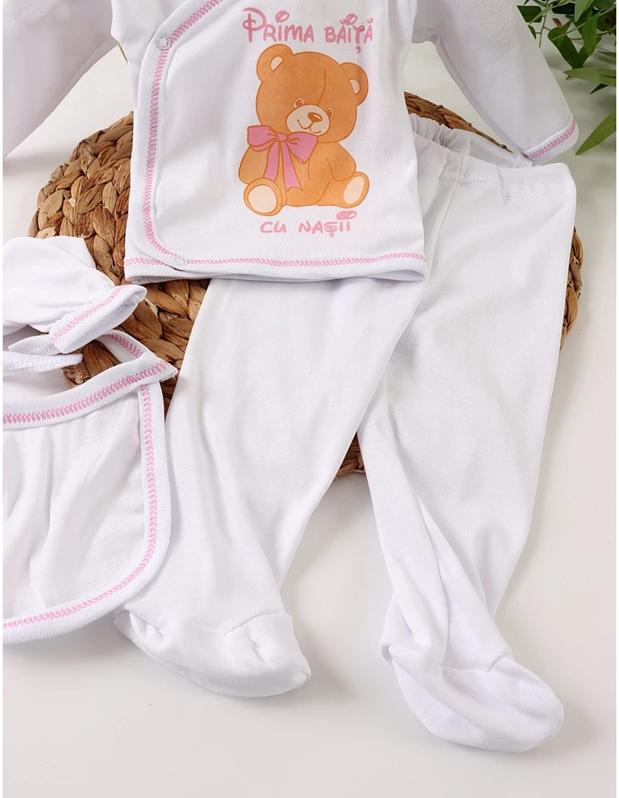 Costumas 5 piese Urs-Prima Baita cu Nasii-Roz picture - 3