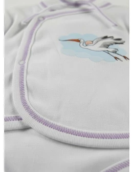 Costumas 6 piese barza-bebe mov