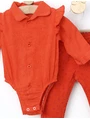 Costumas bebe fetite Roxy portocaliu 2