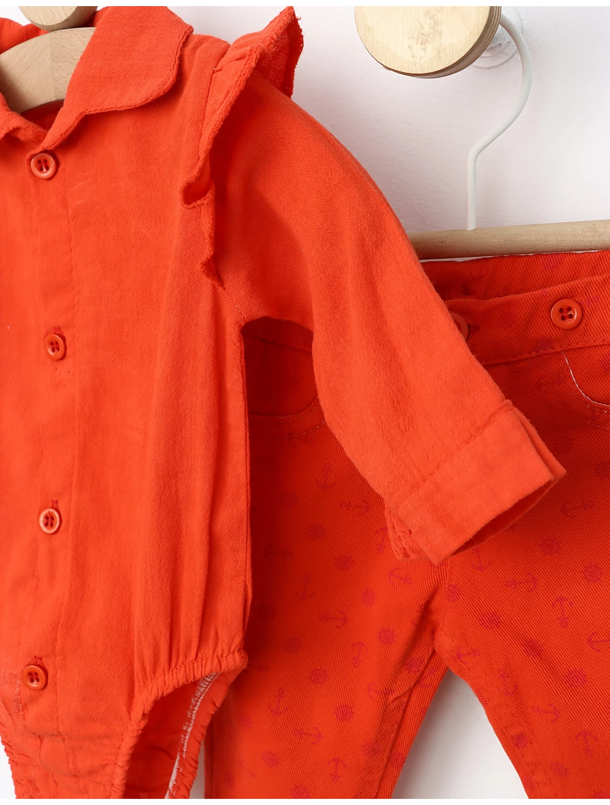 Costumas bebe fetite Roxy portocaliu