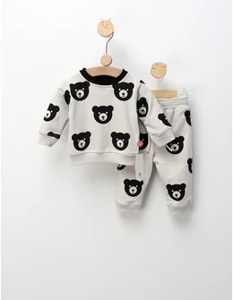 Costumas Chip Ursulet, model gri