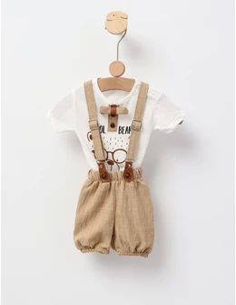 Costumas Cool Bear, model cu bej
