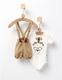 Costumas Cool Bear, model cu bej