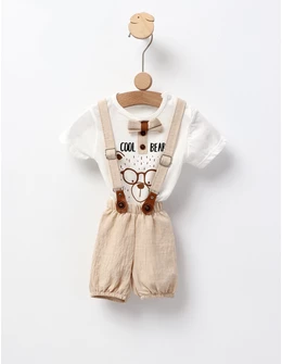 Costumas Cool Bear, model cu crem