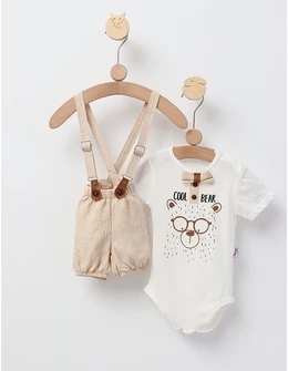 Costumas Cool Bear, model cu crem