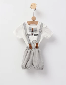 Costumas Cool Bear, model cu gri