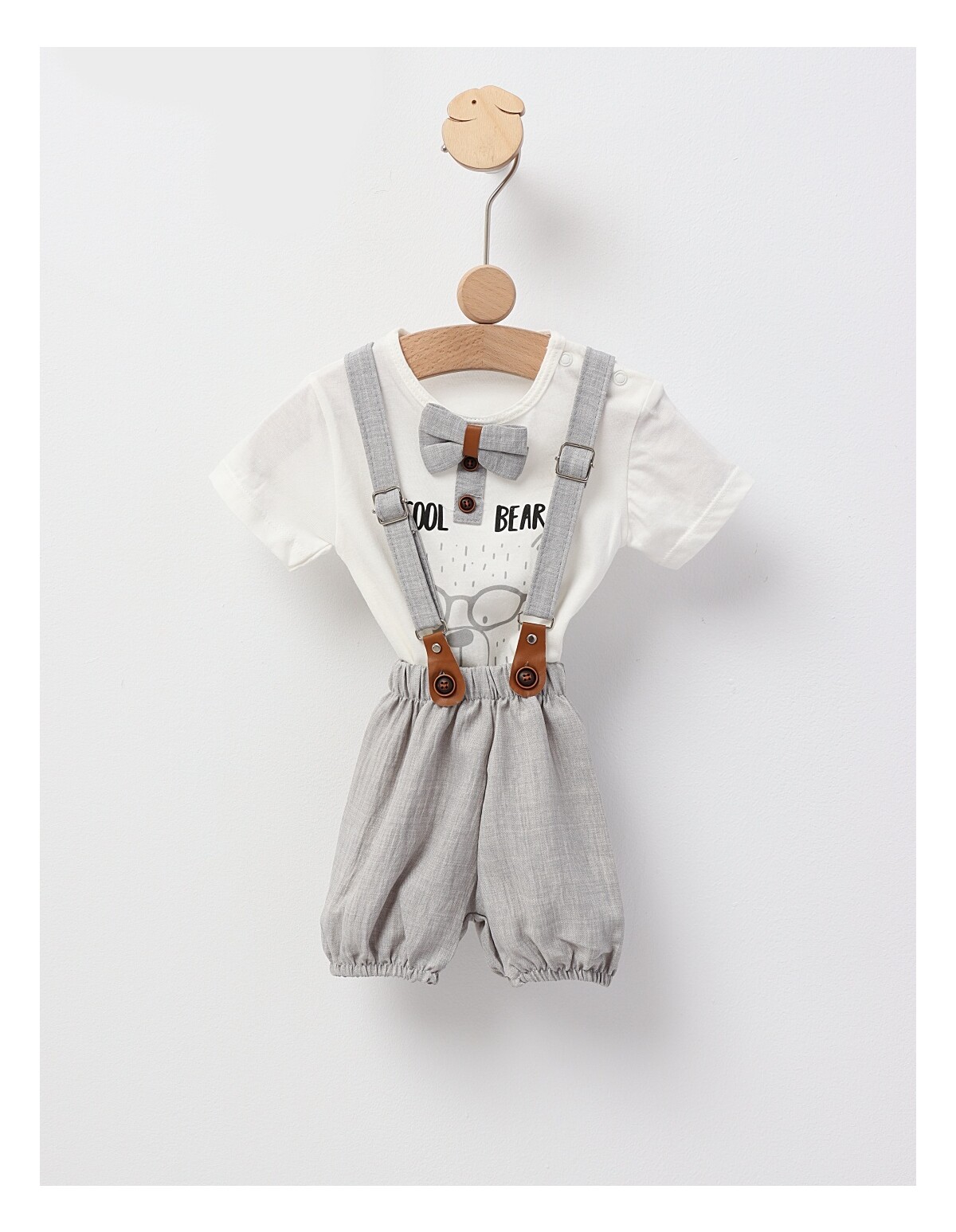 Costumas Cool Bear, model cu gri