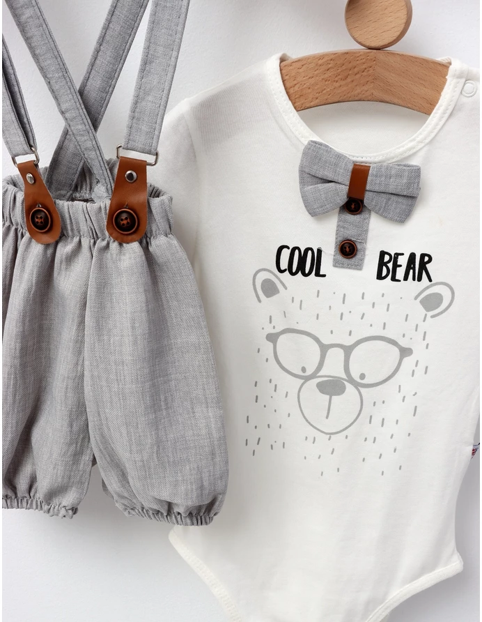 Costumas Cool Bear, model cu gri picture - 3