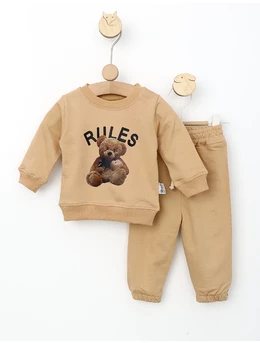 Costumas copii Bear Rules model bej 1