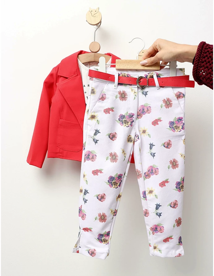 Costumas cu sacou Free To Fly cu rosu-pal picture - 3